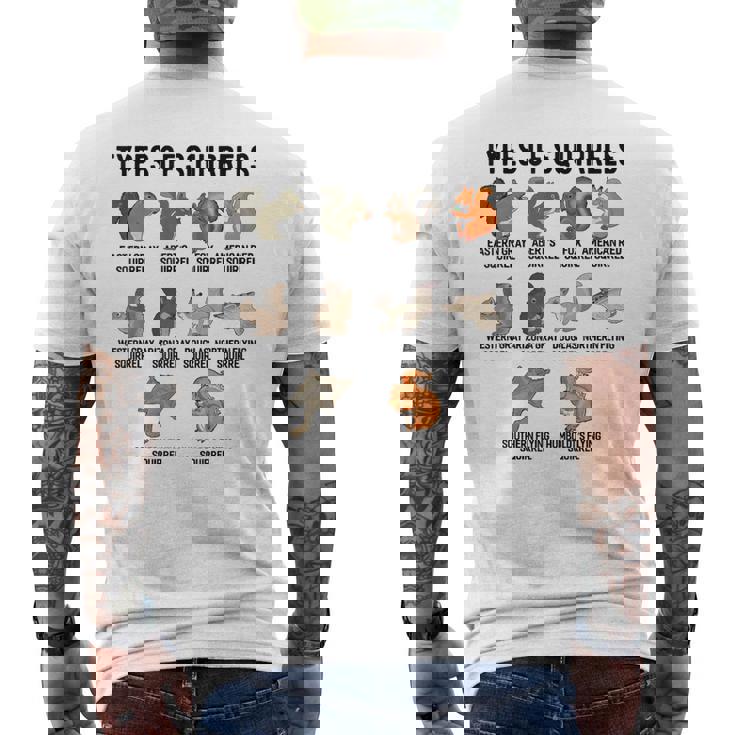 リスシャツの種類 おもしろリスシャツ リス メンズTシャツ バックプリント