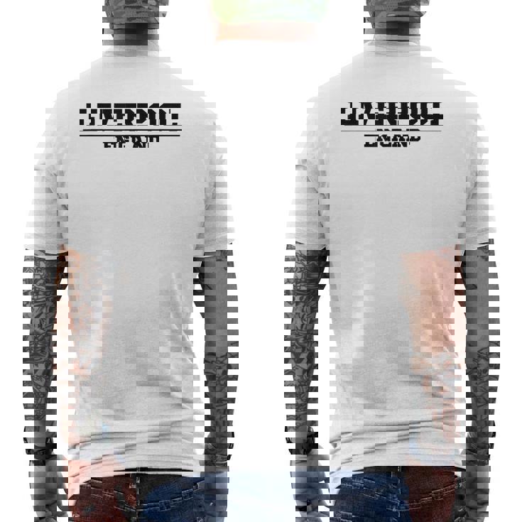 リバプール イングランド ヴィンテージ リバプール メンズTシャツ バックプリント