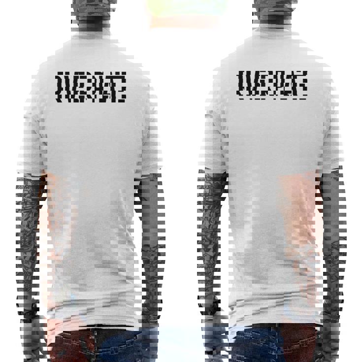 リバープレート アルゼンチン ロゴ リバープレート メンズTシャツ バックプリント