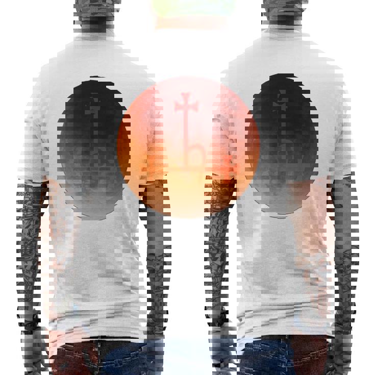 リリス シギル 月 血 鬼 長袖tシャツ メンズTシャツ バックプリント