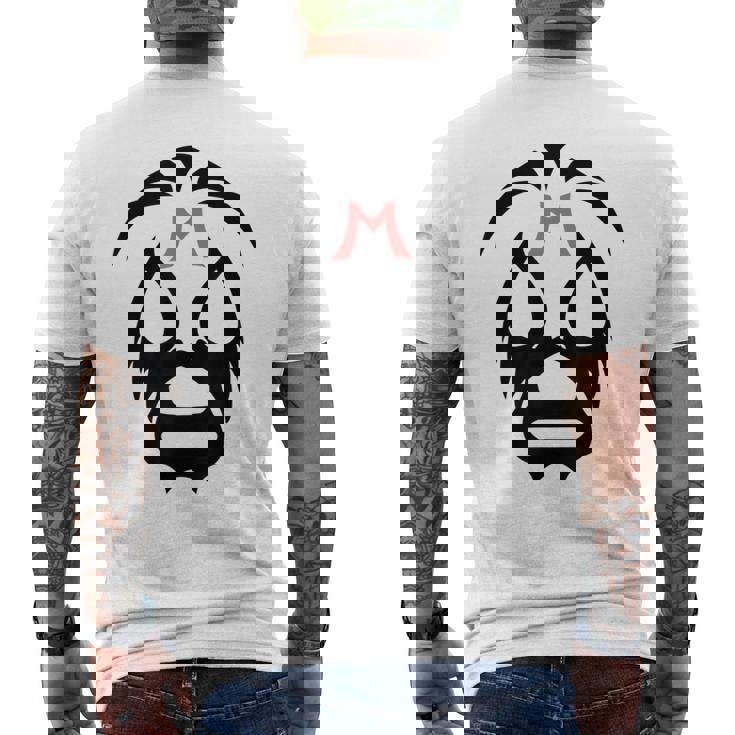 ルチャドールマスクtシャツ メンズTシャツ バックプリント