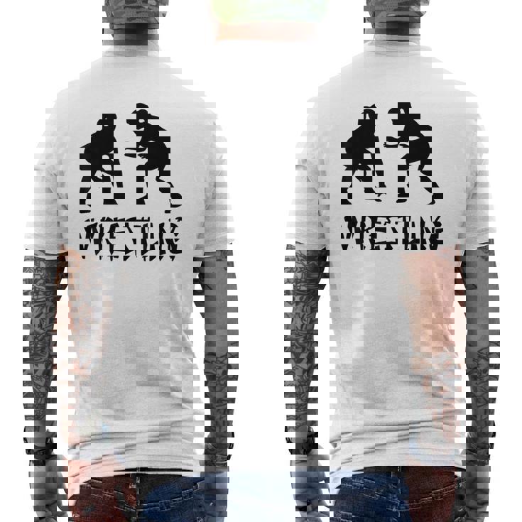 レスリング グレコローマン フリースタイルレスリング メンズTシャツ バックプリント