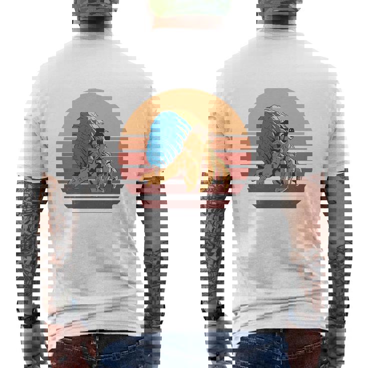 レトロ I Travel Toee ヤドカリ ヴィンテージ ヤドカリ 好き 長袖tシャツ メンズTシャツ バックプリント