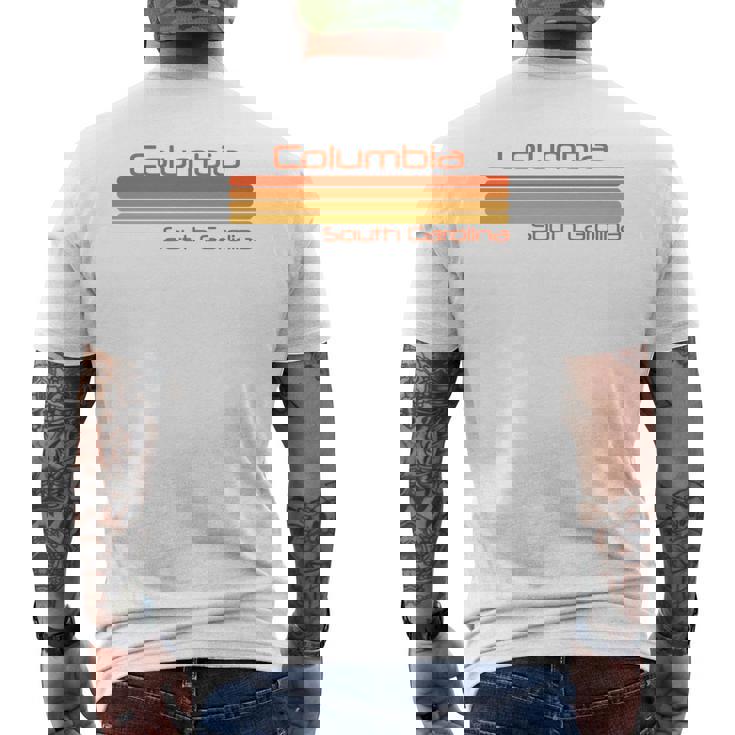 レトロ コロンビア サウスカロライナ 長袖tシャツ メンズTシャツ バックプリント
