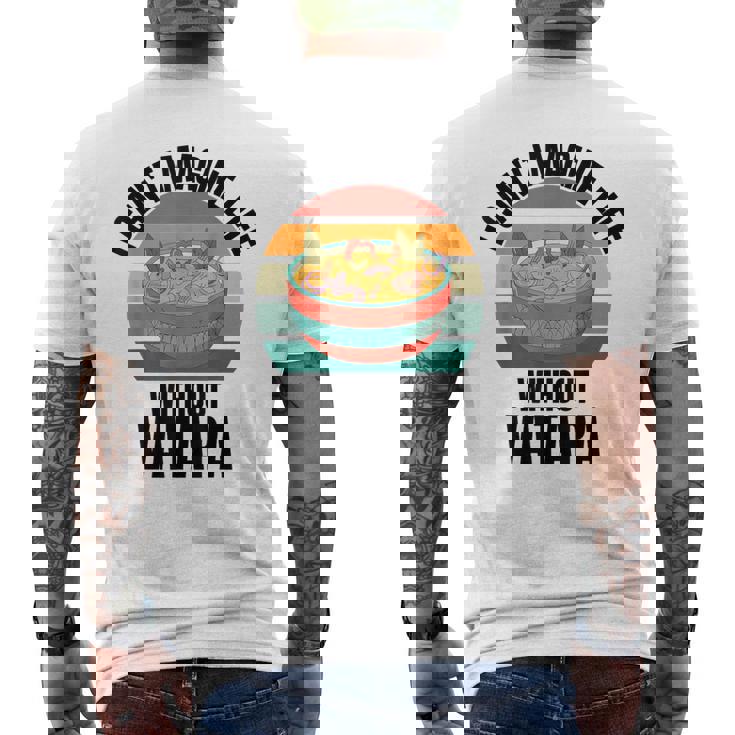 レトロでかわいいヴァタパ ワタパなしでは人生は想像できない。 メンズTシャツ バックプリント