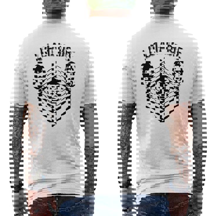 レトロレスリングテレビルチャリブレ 長袖tシャツ メンズTシャツ バックプリント