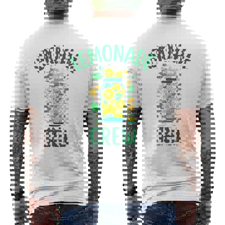 レモネードスタンドシャツ クルーとボス レモンジュース サマーイエロー メンズTシャツ バックプリント