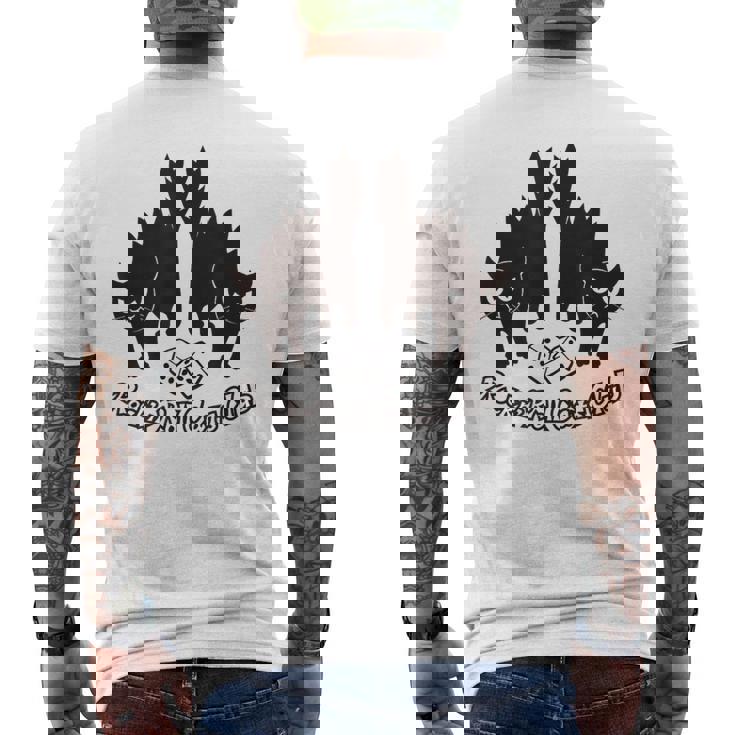 ロックンロール キャッツクラブ メンズTシャツ バックプリント