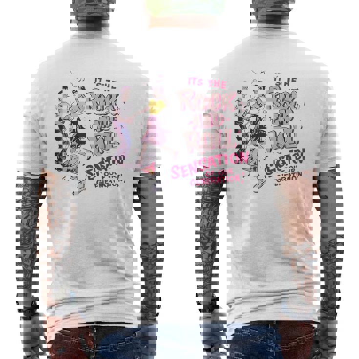 ロックンロール レトロ 50年代 ロカビリー ビンテージスタイル 1950年代 メンズTシャツ バックプリント