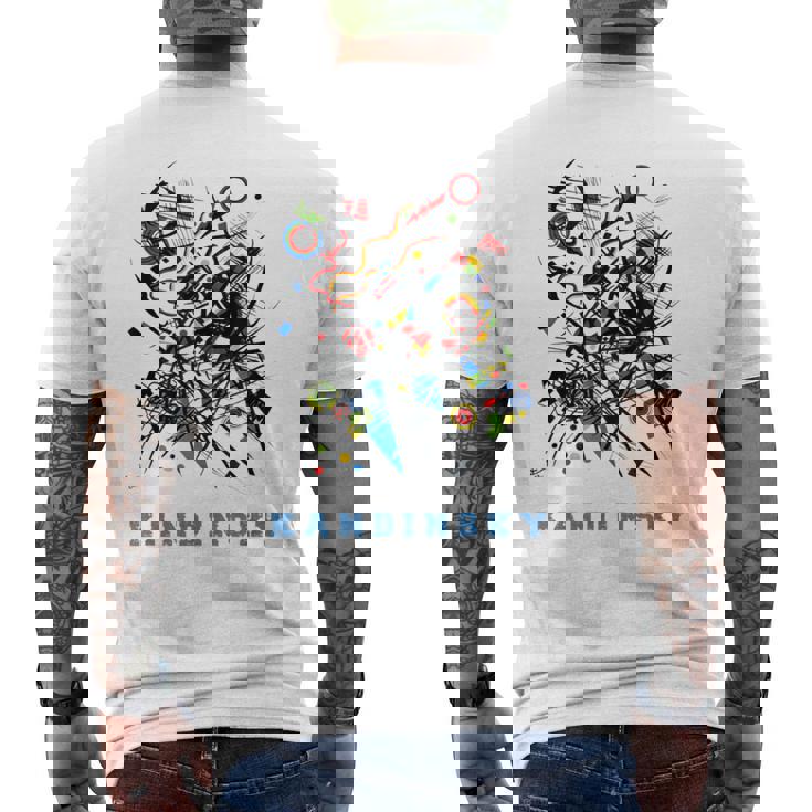 ワシリーカンディンスキー抽象芸術 メンズTシャツ バックプリント
