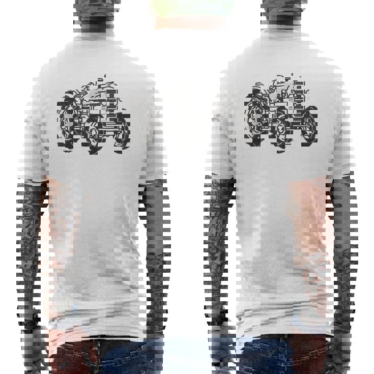 ヴィンテージ 1935年モデル L ケース トラクター 農業 メンズTシャツ バックプリント