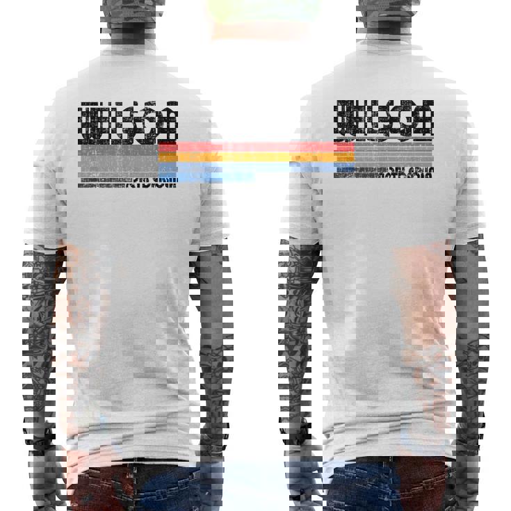 ヴィンテージ 70年代 80年代スタイル ウィルソン Nc メンズTシャツ バックプリント