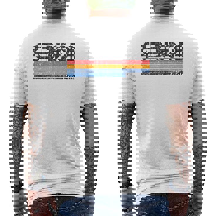 ヴィンテージ 70年代80年代スタイル ギブソン アーカンソー州 メンズTシャツ バックプリント