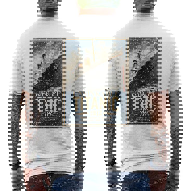 ヴィンテージ Rms タイタニック 1912 クルーズ歴史ポスター 記念品 長袖tシャツ メンズTシャツ バックプリント