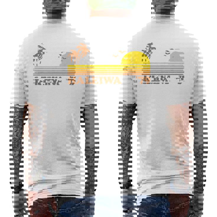 ヴィンテージ ハレイワ ハワイ ノースショア ビーチ レトロ サンセット 70年代 メンズTシャツ バックプリント