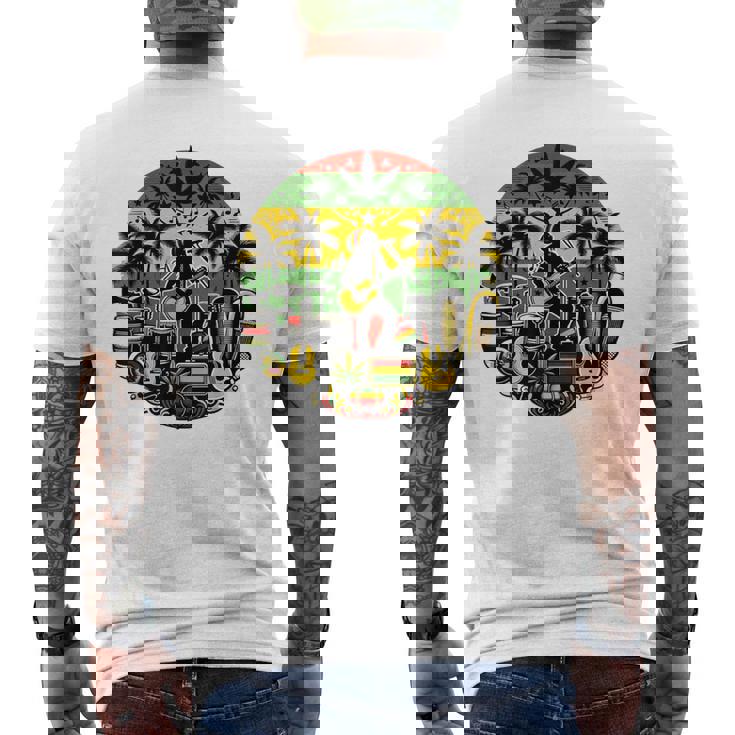 ヴィンテージ レゲエ服 ジャマイカ服 ラスタ服 レゲエ メンズTシャツ バックプリント