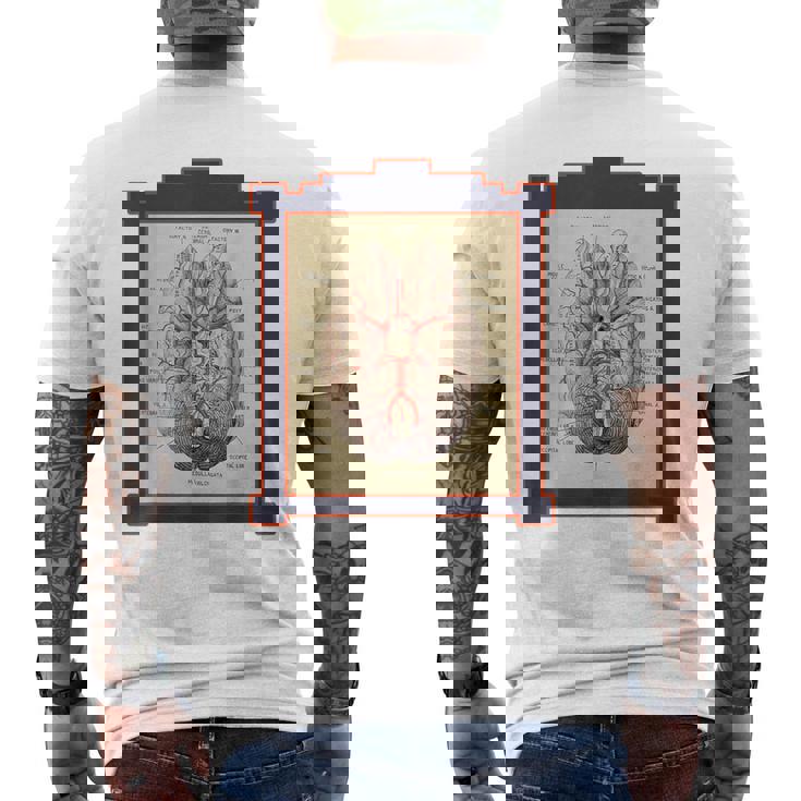 ヴィンテージ 人間の脳 解剖図 メンズTシャツ バックプリント