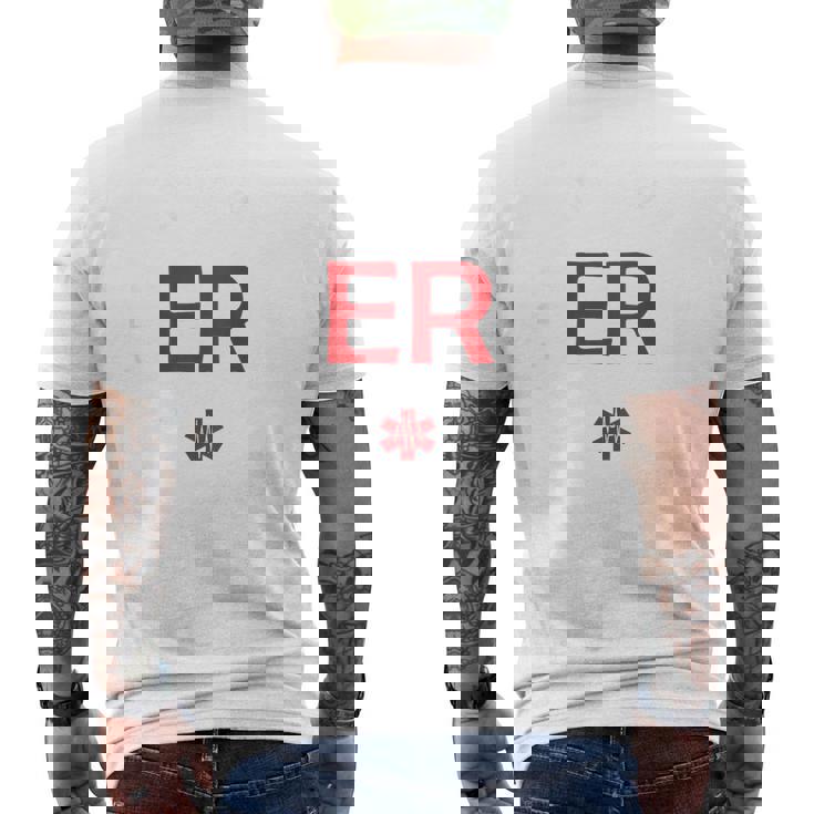 ヴィンテージ 救急科 緊急治療室 看護師 背中 メンズTシャツ バックプリント