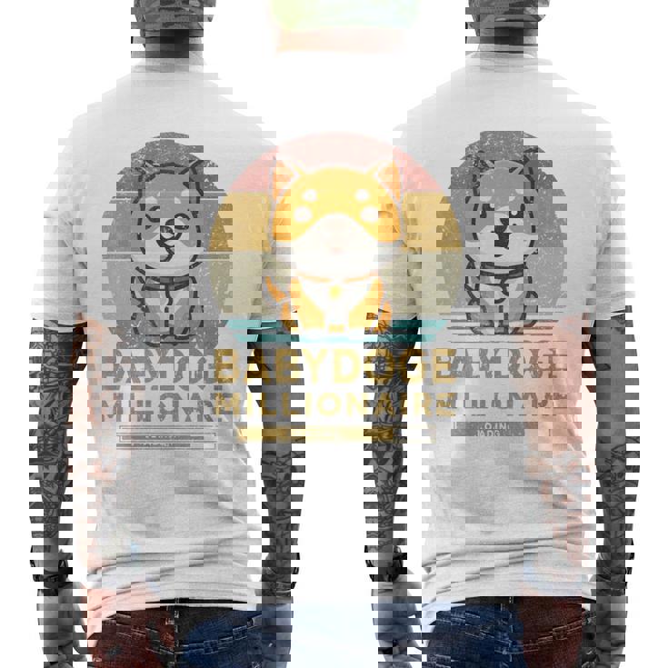 ヴィンテージ 面白い Baby Doge Millionaire Miner Baby Doge 長袖tシャツ メンズTシャツ バックプリント