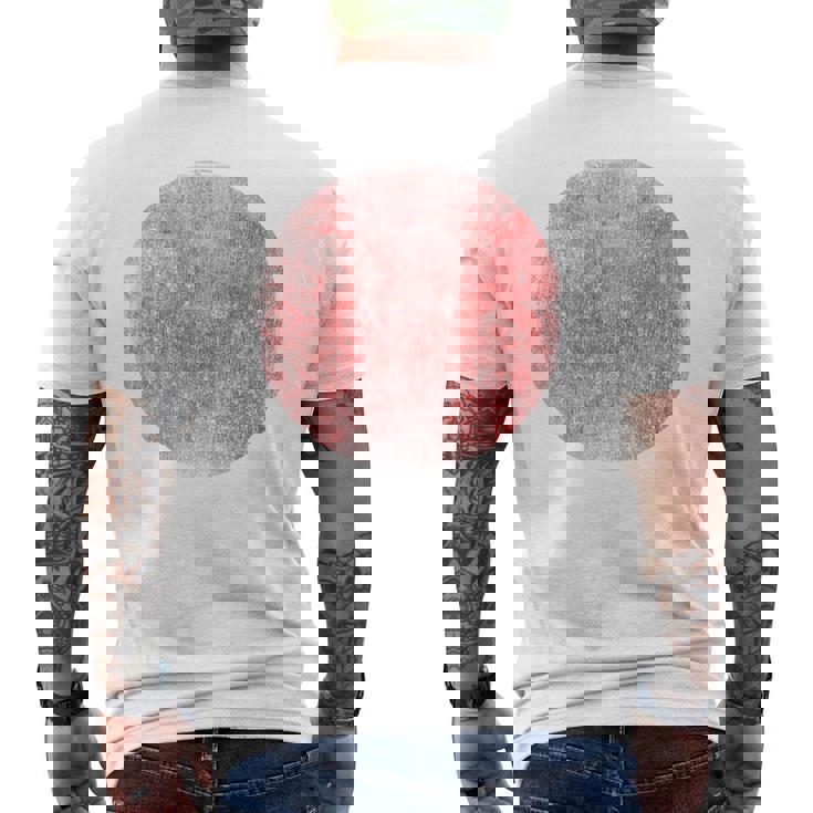 ヴィンテージ日本の日本国旗 メンズTシャツ バックプリント