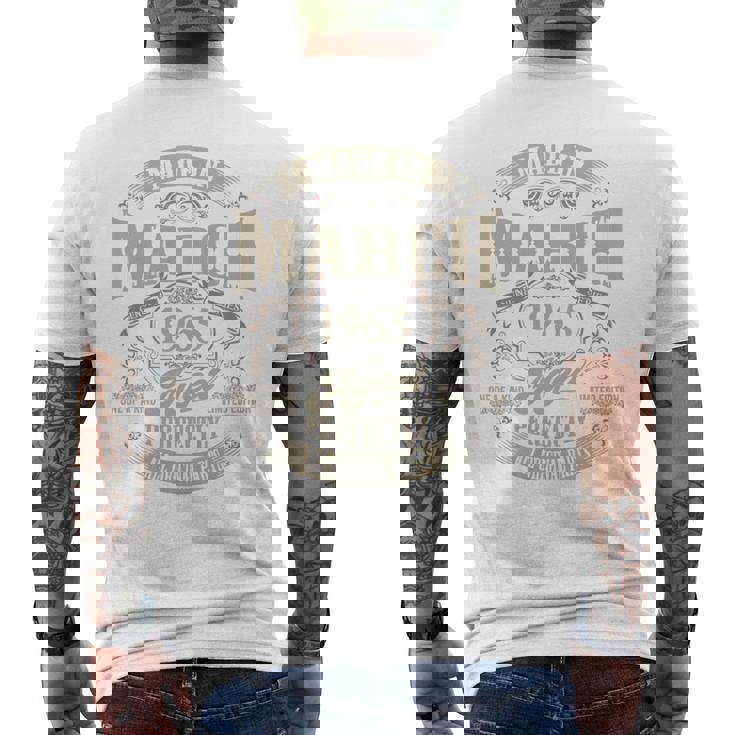 ヴィンテージ還暦祝い 1965年3月生まれ 60歳 長袖tシャツ メンズTシャツ バックプリント