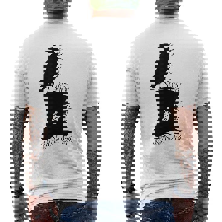 不思議の国のアリス マッドハッター レイブンリドル メンズTシャツ バックプリント