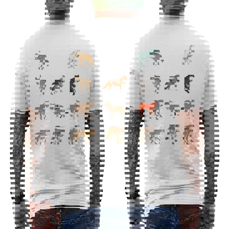 世界のオオカミ 長袖tシャツ メンズTシャツ バックプリント