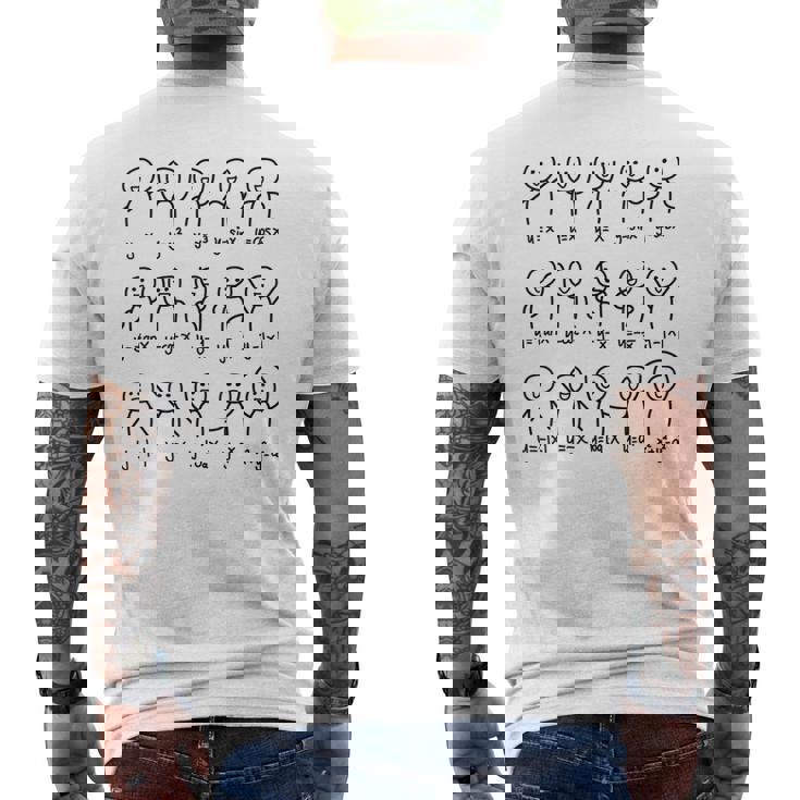 代数ダンス 面白い関数 グラフ 図表 数学方程式 メンズTシャツ バックプリント