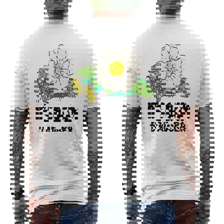 休憩しても大丈夫 メンズTシャツ バックプリント