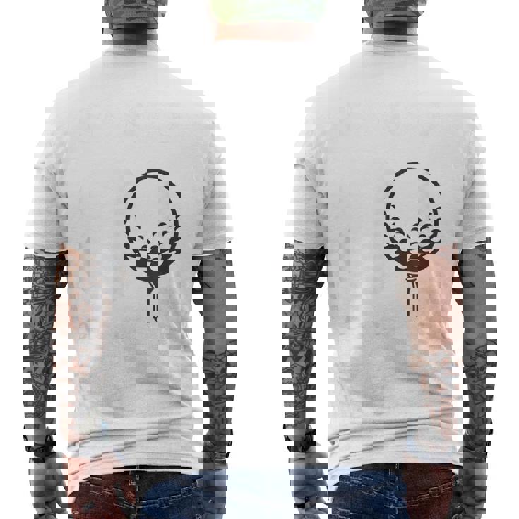 傘寿祝い ゴルフ好き 父 男性 父の日 おしゃれ ゴルフ 80歳 誕生日 メンズTシャツ バックプリント