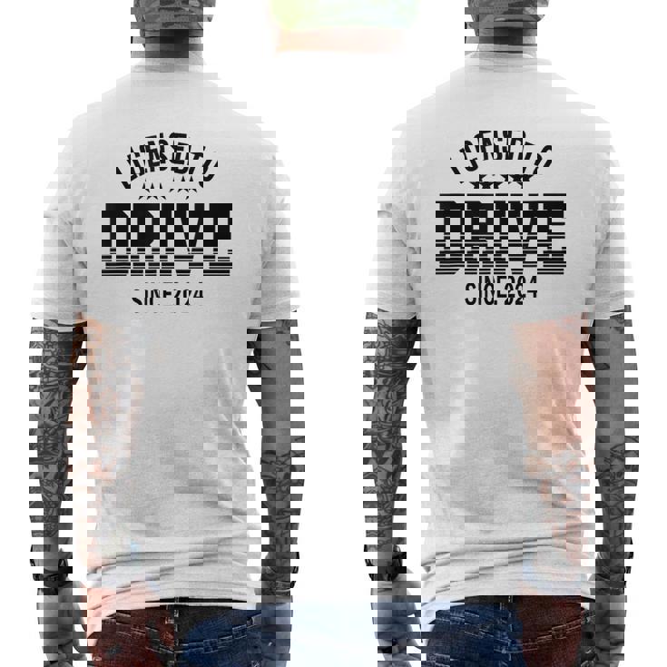 免許 取得 免許 試験 免許 運転手 教習所 初心者 贈り物 免許 学科試験 車 運転免許証 2024 メンズTシャツ バックプリント