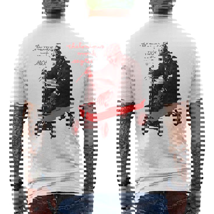 公式セロニアス・モンク・ジャズ・アイコン・グッズ Monks Music メンズTシャツ バックプリント