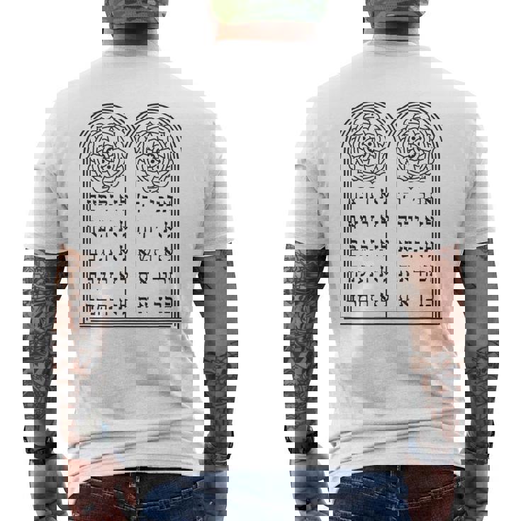 十戒 メンズTシャツ バックプリント