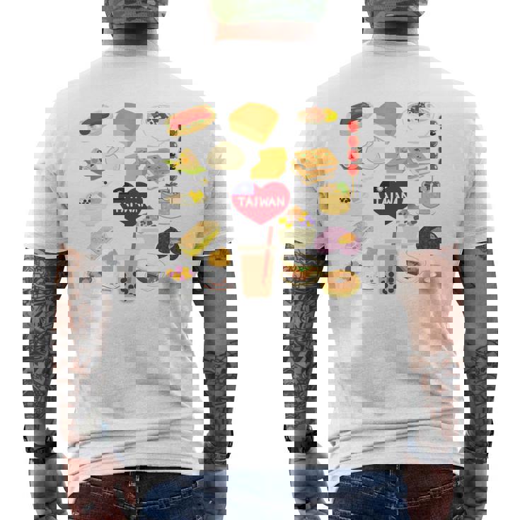 台湾の味 グルメ 国旗 ローカルフード 長袖tシャツ メンズTシャツ バックプリント