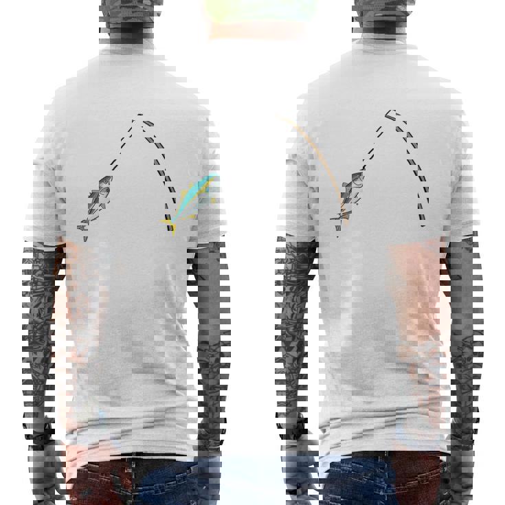 右往左往 さお うお おもしろデザイン 長袖tシャツ メンズTシャツ バックプリント