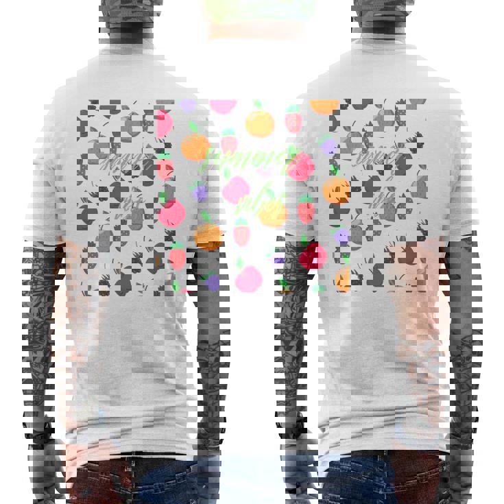 夏の雰囲気、フルーツ好き、夏のフルーツ、シトラスディライト 長袖tシャツ メンズTシャツ バックプリント