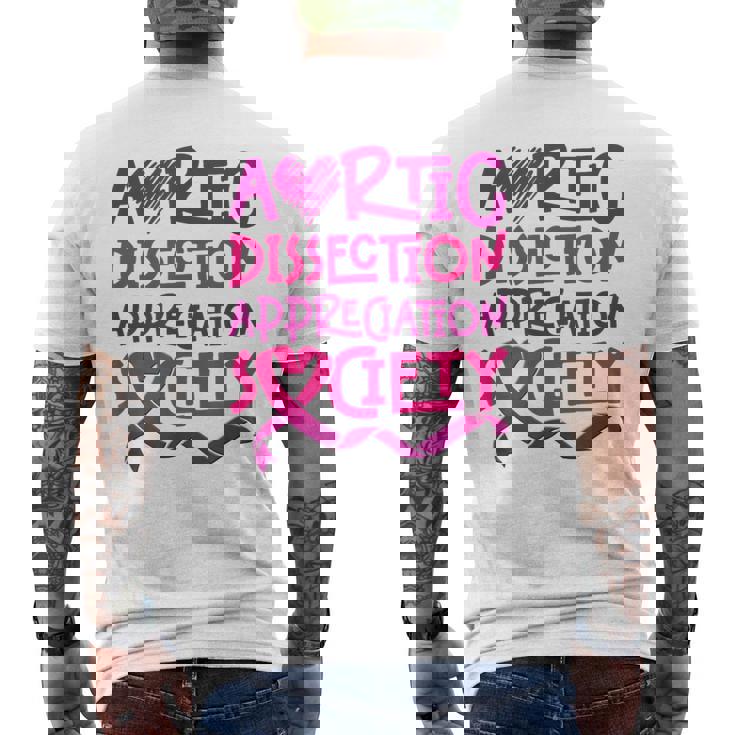 大動脈解離サバイバー メンズTシャツ バックプリント