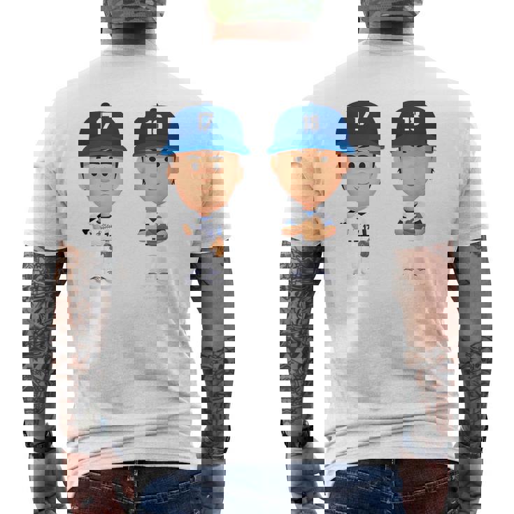 大谷山本 ロサンゼルス野球デュオ Mlbpa メンズTシャツ バックプリント