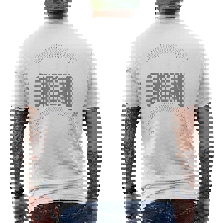 大谷翔平 ロサンゼルス ネーム&ナンバー 表裏 メンズTシャツ バックプリント