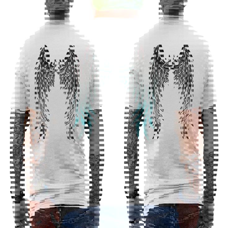 天使の羽 バックプリント メンズTシャツ バックプリント