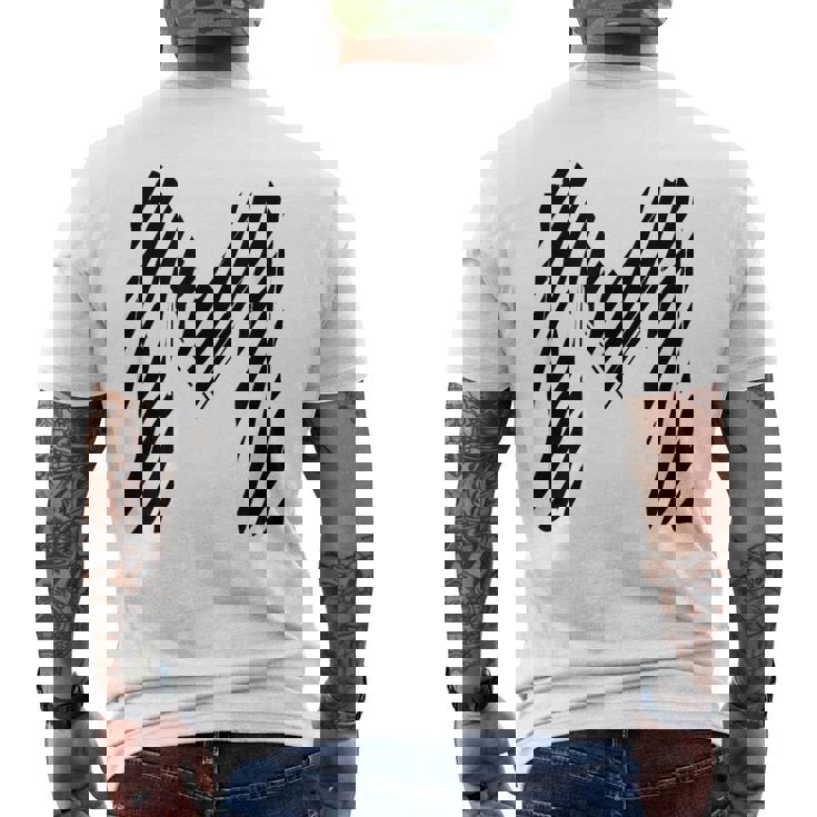 太字 クリエイティブ ゼブラマーカー 文字 M デザイン アニマルシリーズ メンズTシャツ バックプリント