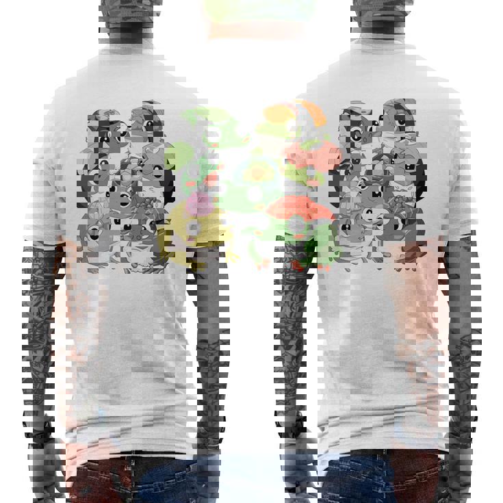 寿司 アニメ カエル 寿司好き 長袖tシャツ メンズTシャツ バックプリント