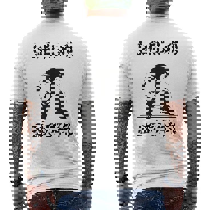 寿限無 5秒ぶっちぎりネタ 落語 言い間違い ジョーク ギャグ ツッコミ パンダ 面白い メンズTシャツ バックプリント