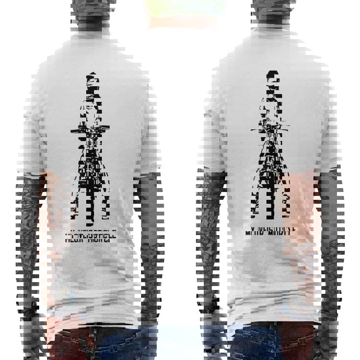 恋人はオートバイ カフェレーサー スクランブラー クラシックバイク ネイキッドバイク メンズTシャツ バックプリント