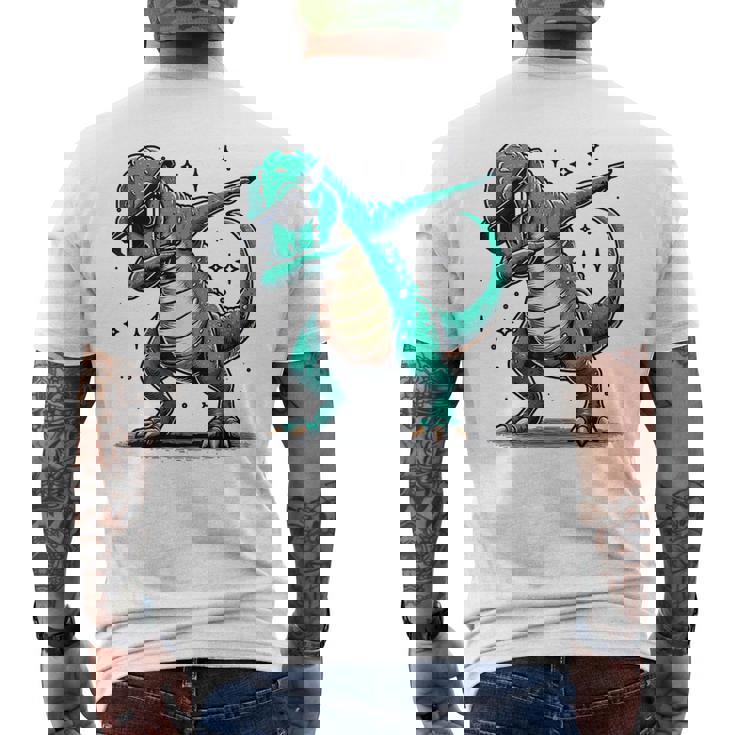 恐竜 ダビングサングラス ダブダンス メンズTシャツ バックプリント