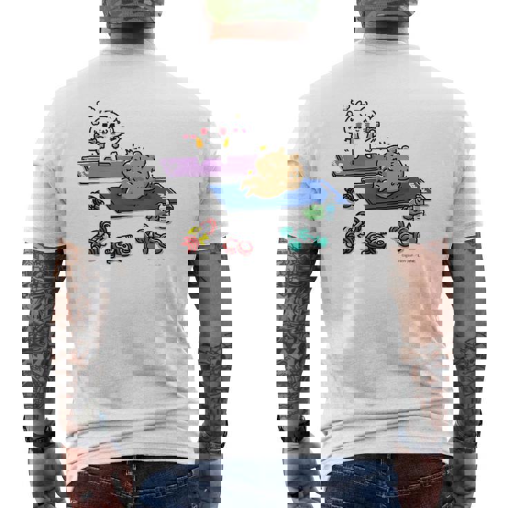 愛しすぎて大好きすぎる。 トレーニング メンズTシャツ バックプリント