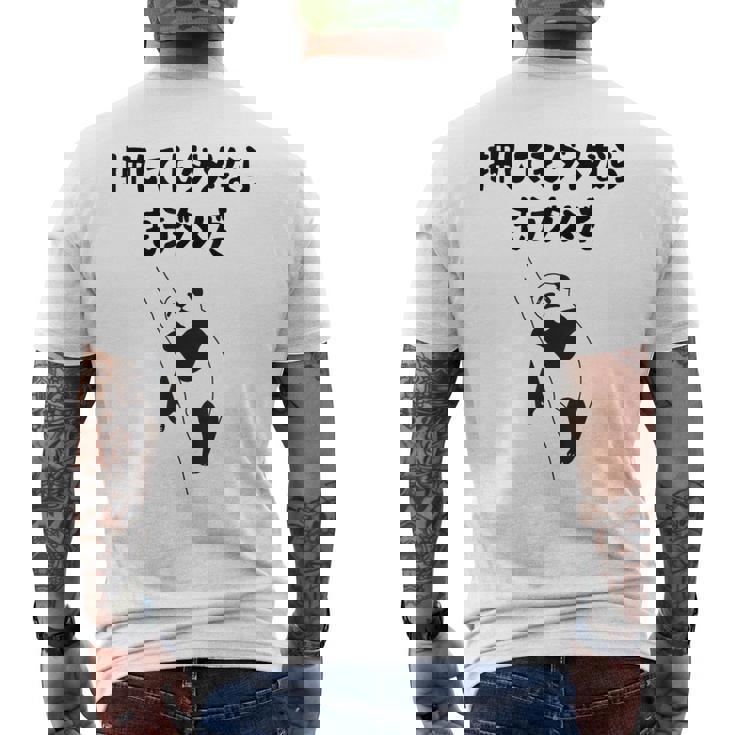 押してもダメならもうダメだ ネタ ことわざ 格言 慣用句 ジョーク ギャグ ダジャレ ツッコミ パンダ おもしろ メンズTシャツ バックプリント