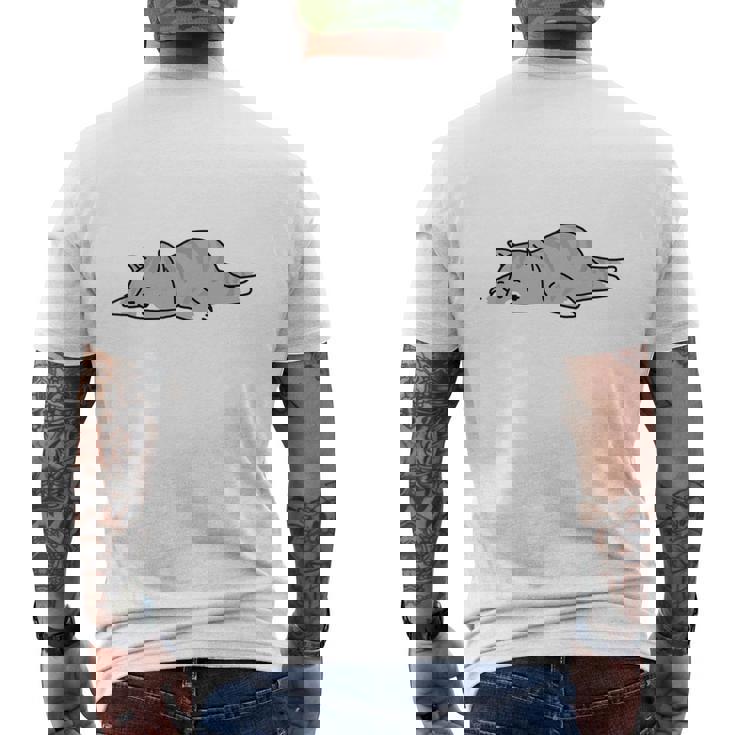 押してもダメならもうダメだ ネタ ことわざ 格言 慣用句 ジョーク ギャグ ダジャレ ツッコミ 猫 おもしろ 長袖tシャツ メンズTシャツ バックプリント