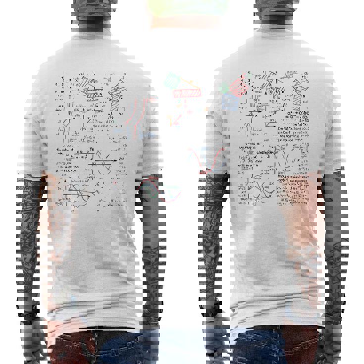数学 数式 数字 愛 数学 数学 メンズTシャツ バックプリント