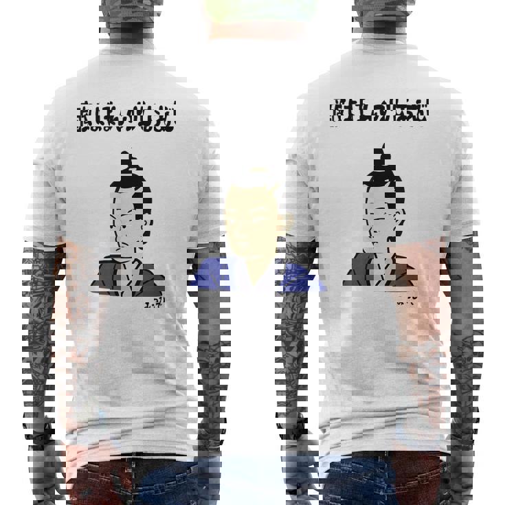 敵はほんのりしおあじ みつひで ネタ 敵は本能寺にあり 歴史好き ギャグ 明智光秀 ツッコミ 本能寺の変 おもしろ メンズTシャツ バックプリント